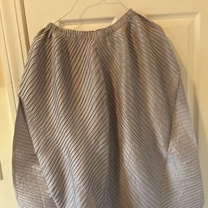 Size 2 miyake skirt silver